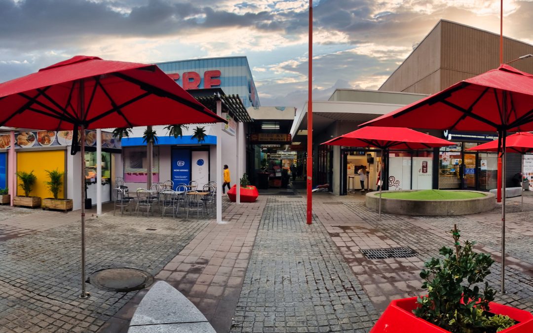 Springvale Market Umbrellas Panorama